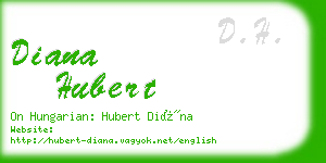 diana hubert business card